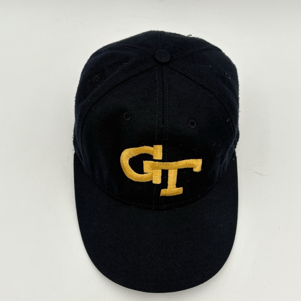 VTG Georgia Tech Yellow Jackets Hat Roxxi Pro Model Fitted 7 Made in USA - Picture 3 of 8